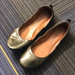 Lucky brand platinum ballet flats